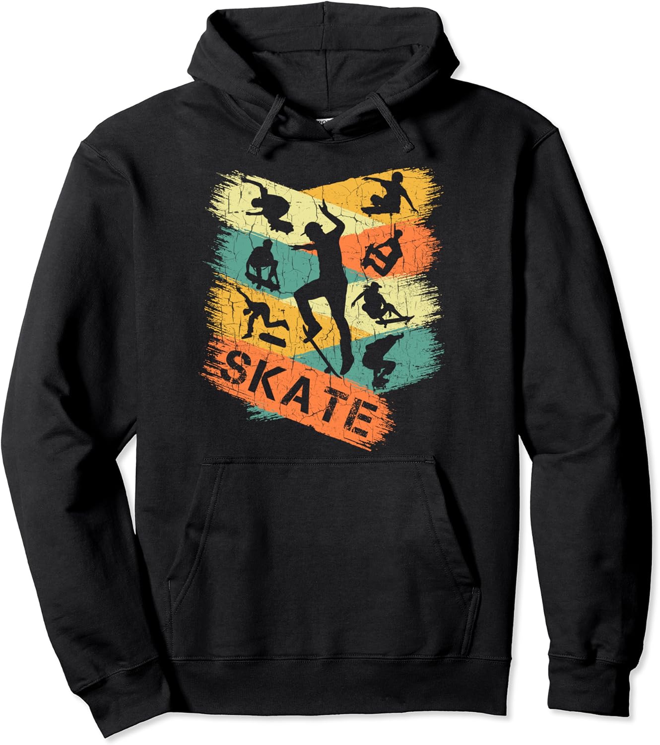 Rétro Skateboard Vintage Skateboard Shirt Skateboarder Sweat à Capuche